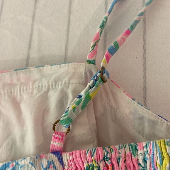Lilly Pulitzer Jesse 00 Summer Remix Jesse Romper Skort Adjustable Straps Cotton - Picture 8 of 12